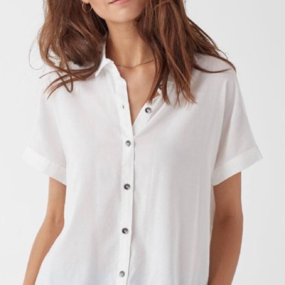 NWT SPLENDID Classic Button Front Shirt - Picture 4 of 8